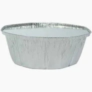 Set 100 tăvi aluminiu pentru pui rotisat, 2400 cc, 255x195x90 mm (Rezistente la Coacere & Congelare)