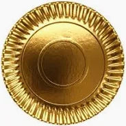 Tava carton auriu, D200, 25 buc/set