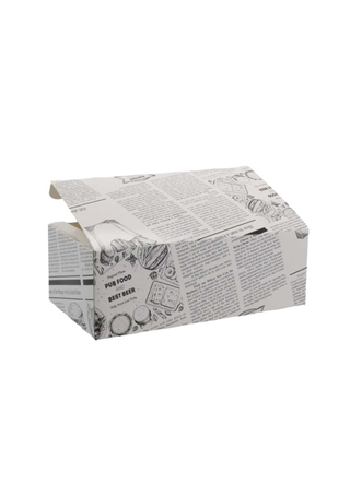 Meniu din Carton cu Clapeta – Interior Laminat – 225 x 120 x 77 mm – 200 buc/bax