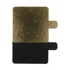 Monoportii aur + negru din carton cu limba, L80, L: 80 x 80 x 1 mm / handle /250 8/BX