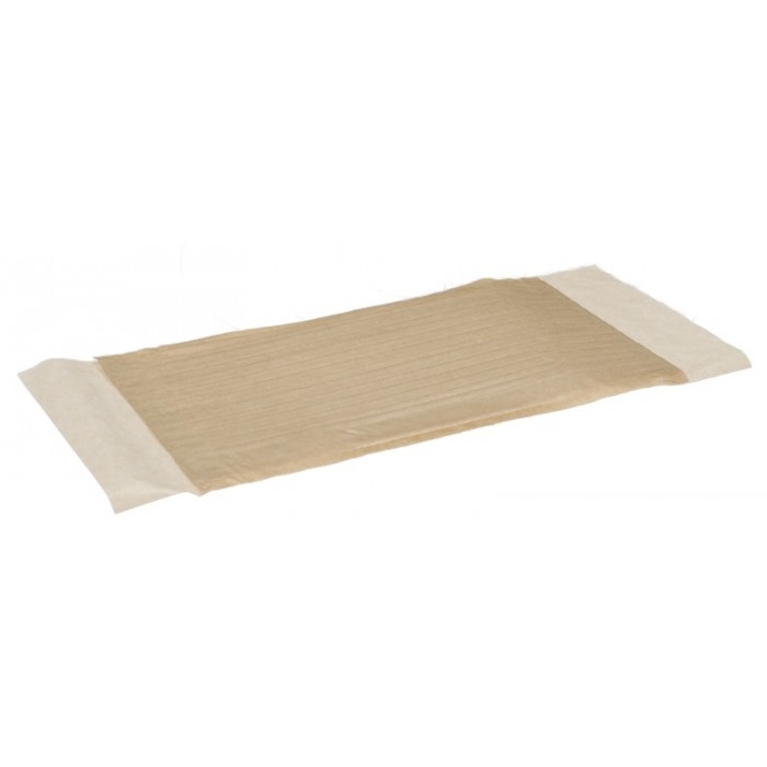 Ambalaj din hartie RG, PleatPak Burger, kraft natur + alb, pentru burger, L:225 x 95mm /500 8/BX