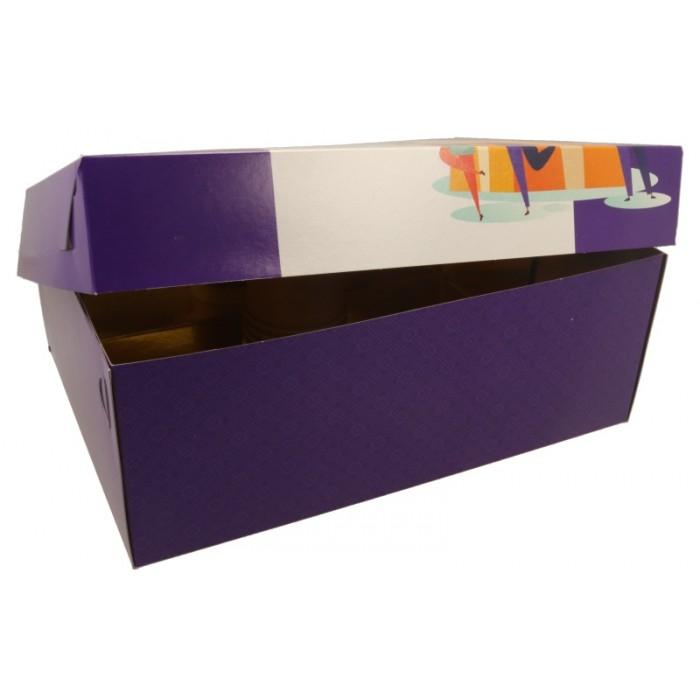 Cutii din carton + auriu, PARTY, 350 x 250 x 130 mm, B: 350 x 250 x 130 mm/ 43 1/BX