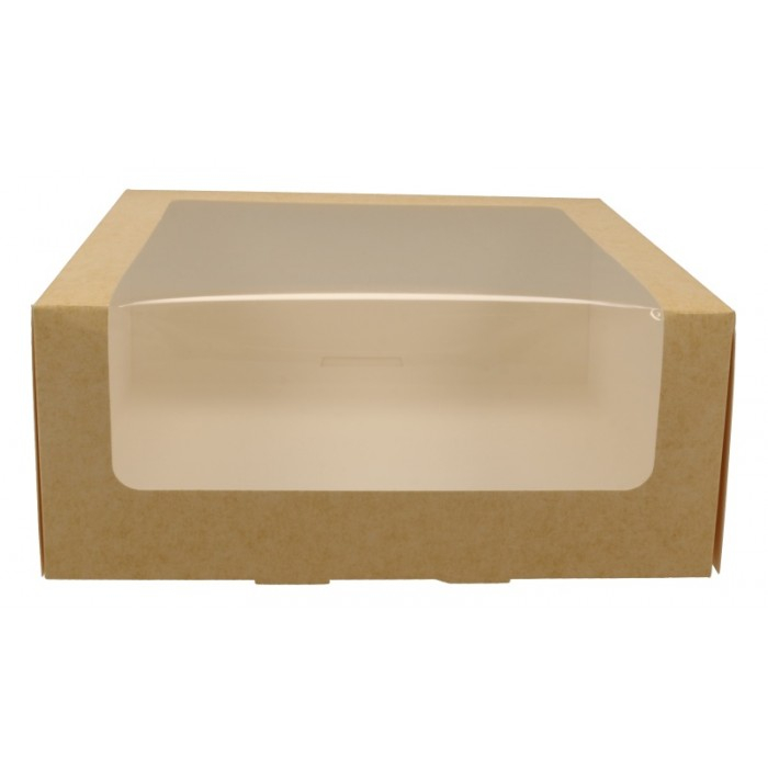 Cutii tort din carton + fereastra, P-KNA, CT1, M0240, B: 240 x 240, H100 mm - FTL /25 6/BX