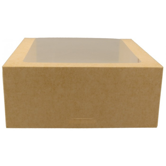 Cutii tort din carton + fereastra, P-KNA, CT1, M0240, B: 240 x 240, H100 mm - FTL /25 6/BX