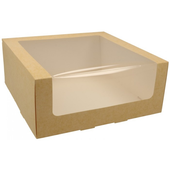 Cutii tort din carton + fereastra, P-KNA, CT1, M0240, B: 240 x 240, H100 mm - FTL /25 6/BX