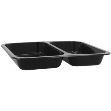 Caserole din PP termosudabile, pentru catering, negre, M227-30-2C, TS: 227X178X30/770CC /50 8/BX