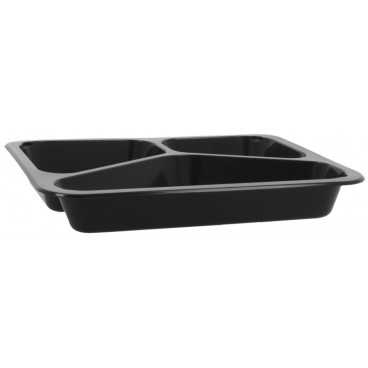 Caserole din PP termosudabile, pentru catering, negre, M227-30-3C, TS: 224X178X30/775CC /50 8/BX