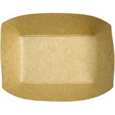 Barcute din carton, kraft natur, 100cc, 120 x 85 x 20 mm, 120 x 85 x 20 mm / 100cc /250 4/BX