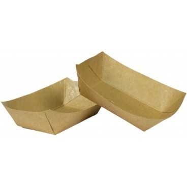 Barcute din carton, kraft natur, 100cc, 120 x 85 x 20 mm, 120 x 85 x 20 mm / 100cc /250 4/BX