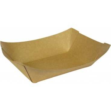 Barcute din carton, kraft natur, 300cc, 160 x 120 x 40 mm, 160 x 120 x 40 mm / 300cc /250 4/BX