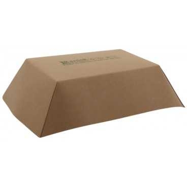 Barcute din carton, kraft natur, 600cc, 180 x 140 x 47 mm, 180 x 140 x 47 mm / 600cc /250 2/BX