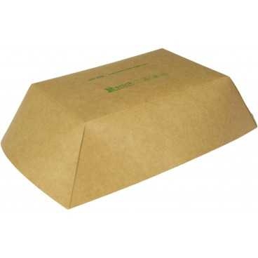 Barcute din carton, kraft natur, 800cc, 215 x 150 x 52 mm, T: 215 x 150 x 52 mm / 800cc /250 2/BX