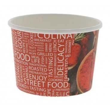 Boluri din carton, street food, Ø 110 mm, 16oz, T:Ø110x80mm/470cc /25 40/BX