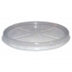 Capace din PP, transparente, plate, cu orificiu pentru aerisire, Ø 114 mm, B:Ø114mm /50 10/BX