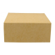 Cutii din carton, kraft natur albit, capac atasat, M0180, B: 180 x 180, H80 mm - CA /25 8/BX