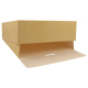 Cutii din carton, kraft natur albit, capac atasat, M0250, B: 250 x 250, H80 mm - CA /25 6/BX