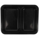 Caserole din PP termosudabile, pentru catering, negre, M227-30-2C, TS: 227X178X30/770CC /50 8/BX